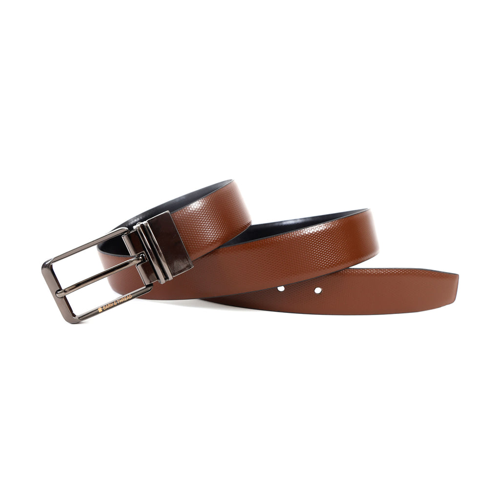 Reversible Leather Belt with Silver Buckle – Versatile Style Meets Premium Craftsmanship