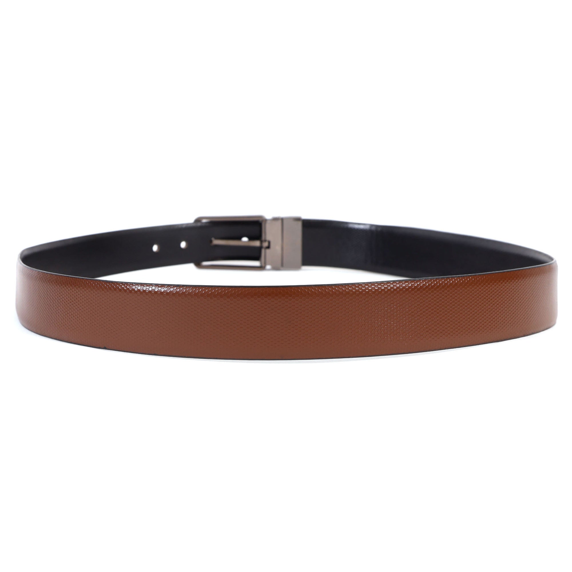 Reversible Leather Belt with Silver Buckle – Versatile Style Meets Premium Craftsmanship