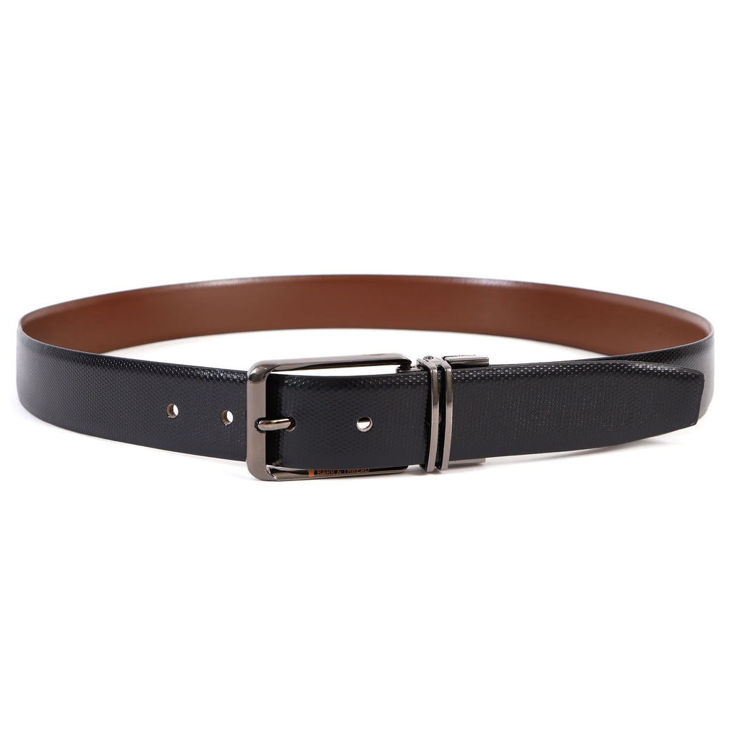 Reversible Leather Belt with Silver Buckle – Versatile Style Meets Premium Craftsmanship