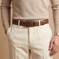 Reversible Leather Belt with Silver Buckle – Versatile Style Meets Premium Craftsmanship
