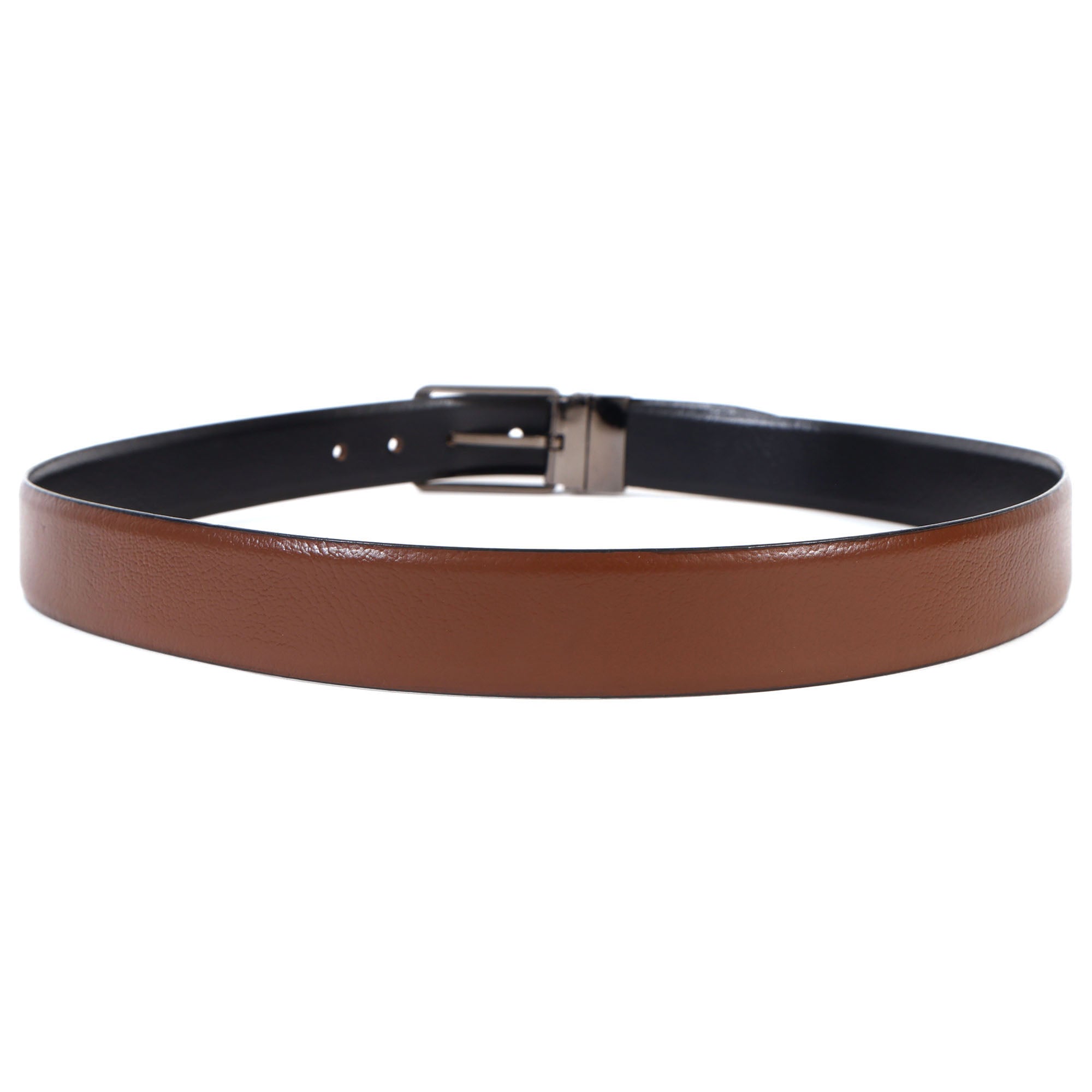 Premium Reversible Genuine Leather Belt for Men with Silver Buckle | Dual Color 2-in-1 Formal & Casual Wear