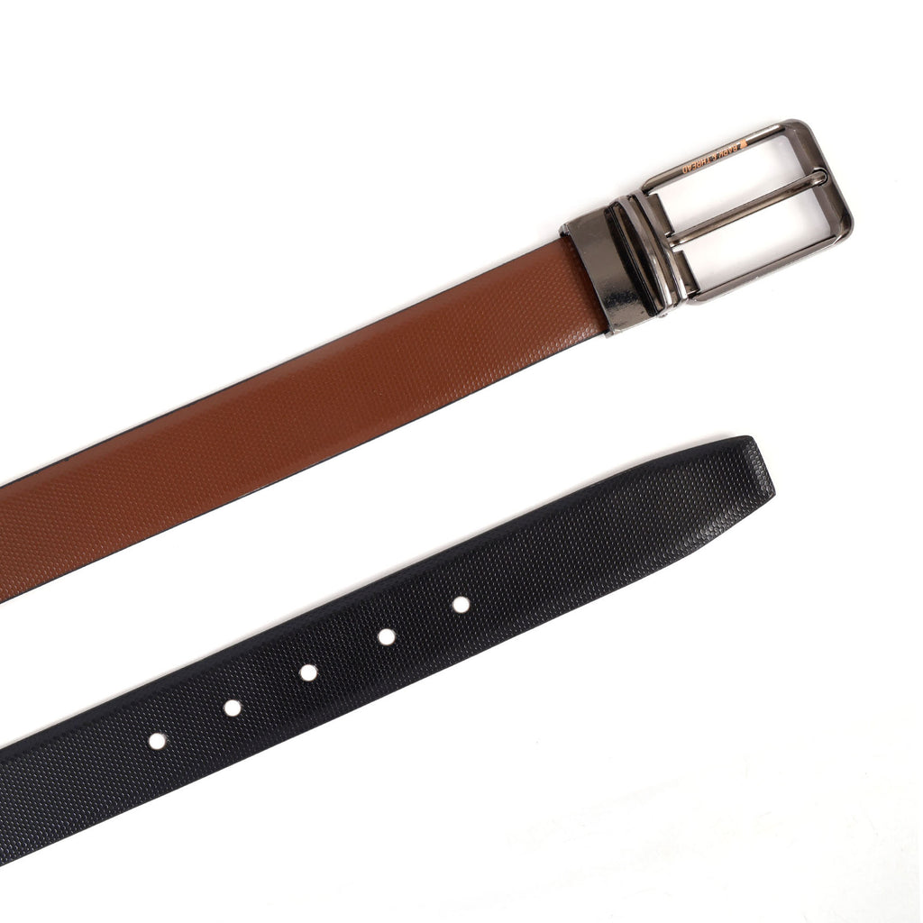 Reversible Leather Belt with Silver Buckle – Versatile Style Meets Premium Craftsmanship