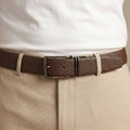 Premium Reversible Leather Belt with Silver Buckle – 2-in-1 Style for Every Occasion
